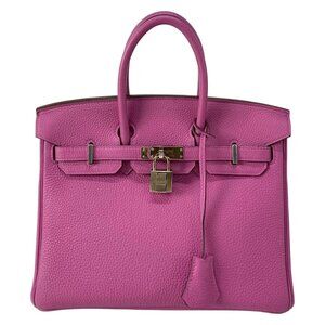 HERMES Birkin 25 - Magnolia Togo C Handbag